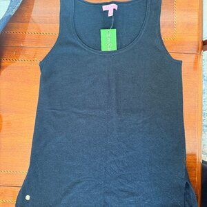 NWT Lilly Pulitzer Elizabeth sweater tank onyx metallic. Size small